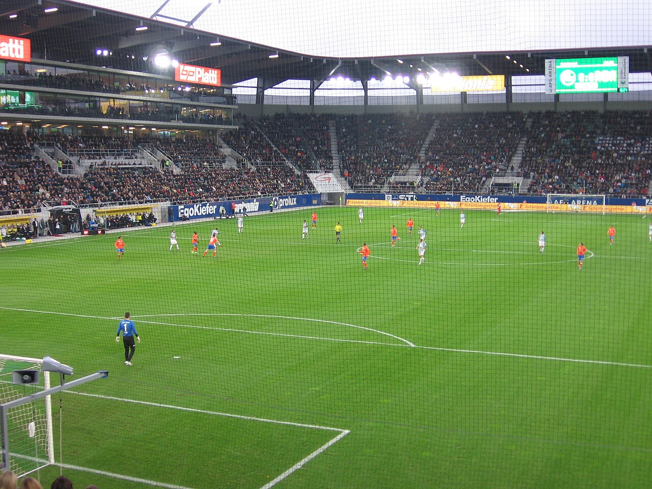 Các cầu thủ FC St. Gallen 1879 thi đấu trên sân