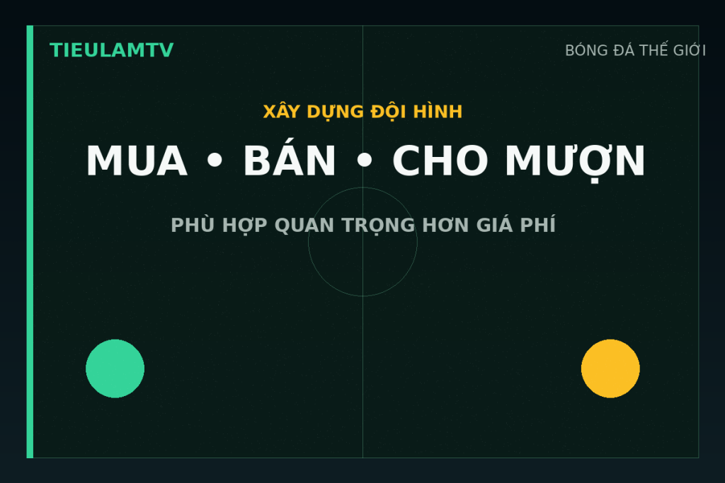Mua bán cho mượn và đăng ký đội hình tại kỳ chuyển nhượng hè Premier League