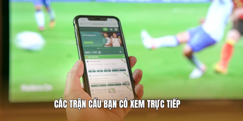 Các trận cầu bạn có thể xem trực tiếp
