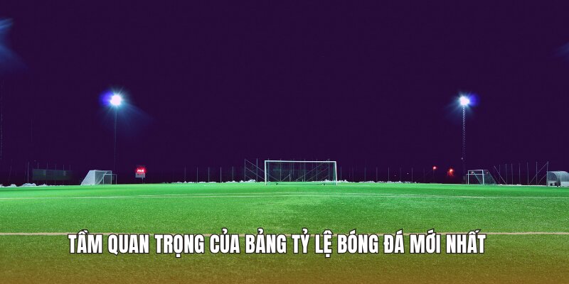 Tầm quan trọng của bảng tỷ lệ bóng đá mới nhất 