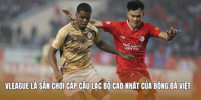 Vleague là sân chơi cấp câu lạc bộ cao nhất của bóng đá Việt 