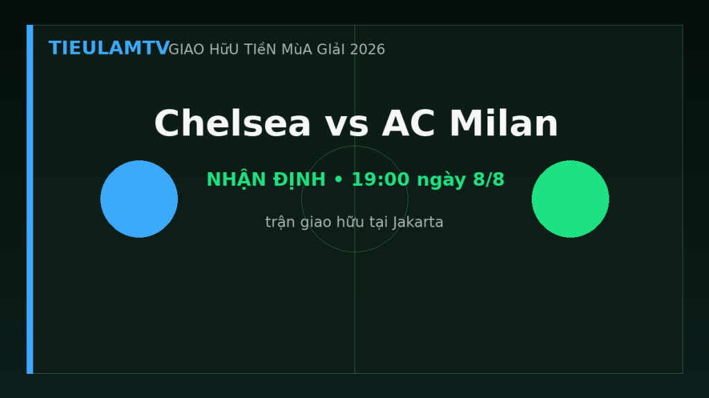 Nhận định Chelsea vs AC Milan - TieulamTV