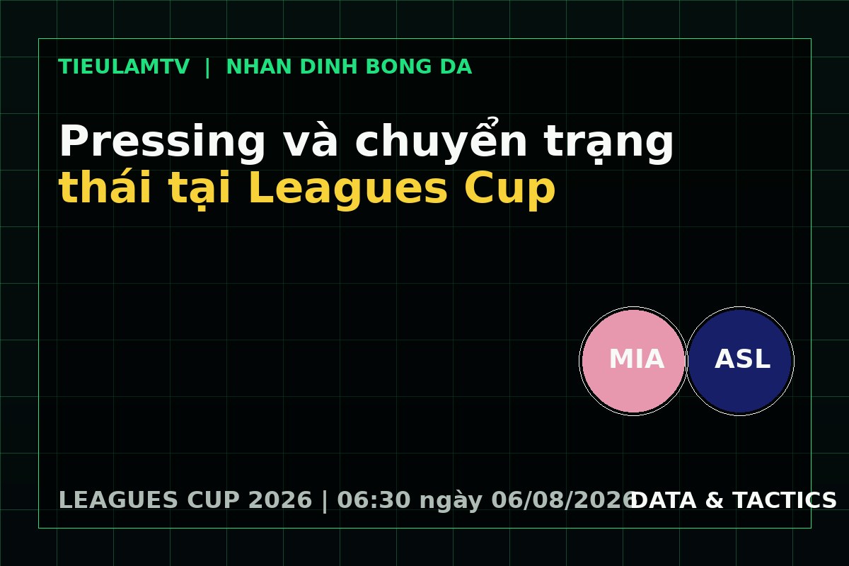 Pressing và chuyển trạng thái tại Leagues Cup - phân tích trận đấu